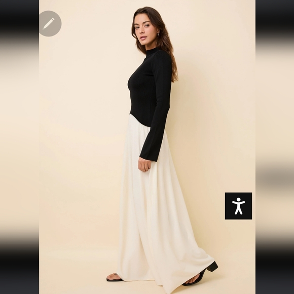 COPY - Solid & Stripes Sogilo Dress Black and Ecru xs s m l xl - Picture 4 of 8